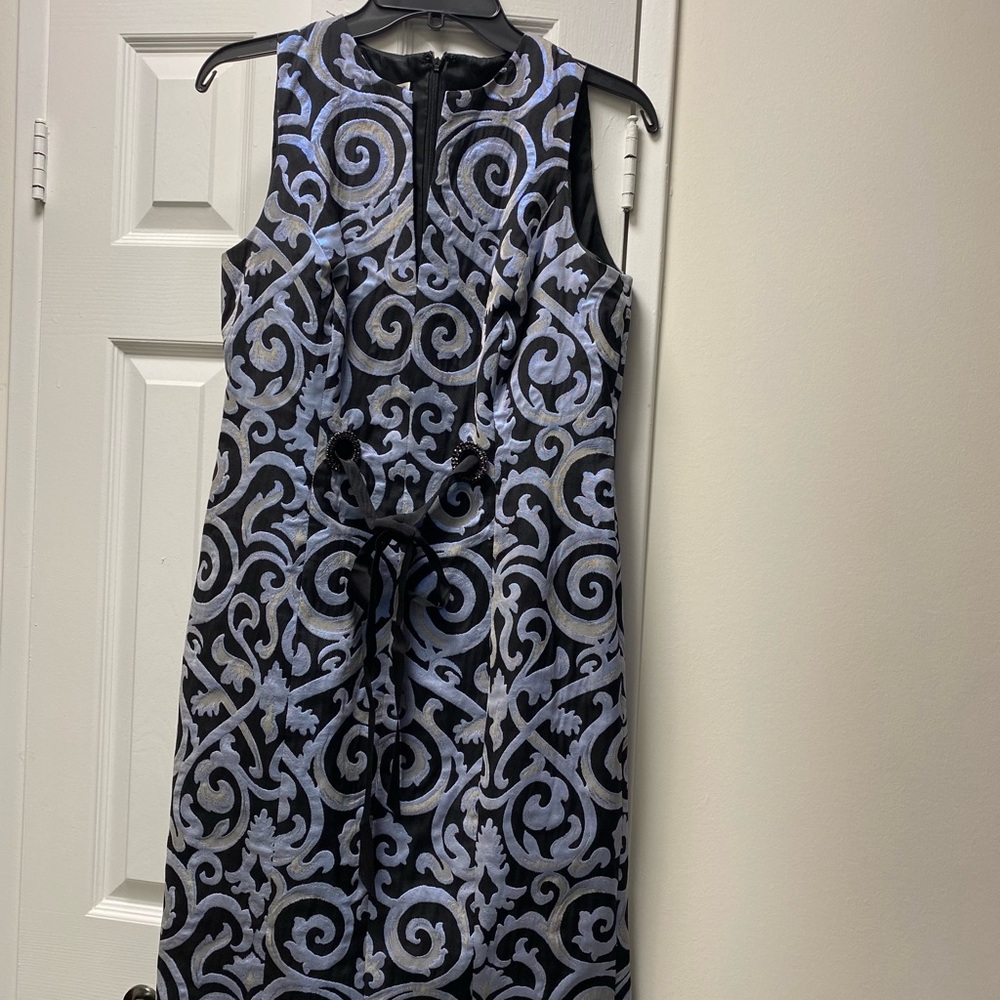 Women’s blue and black excellent condition dress for events